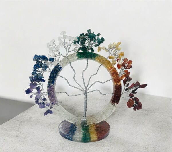 seven chakra orgonite base crystal tree