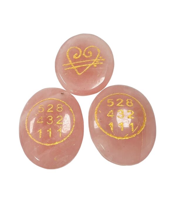 Rose quartz zibu coin