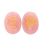 Rose quartz zibu coin