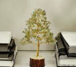 Green Aventurine crystal tree Gold wire 300 crystals