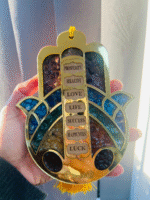 7 Chakra wall hanging , Hamsa hand wall hanging