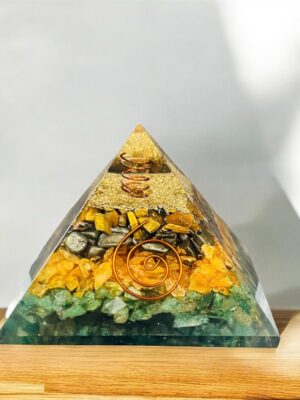 Attract Abundance & Luck Orgone Crystal Pyramid