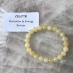 orange calcite Crystal Bracelet