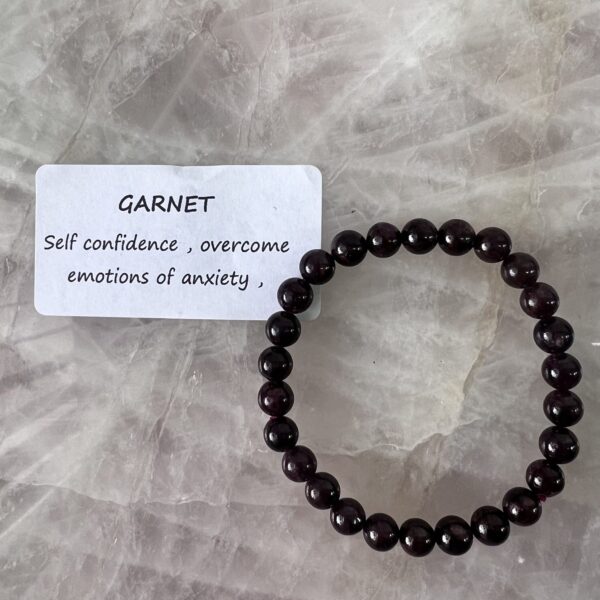 Garnet Crystal Bracelet