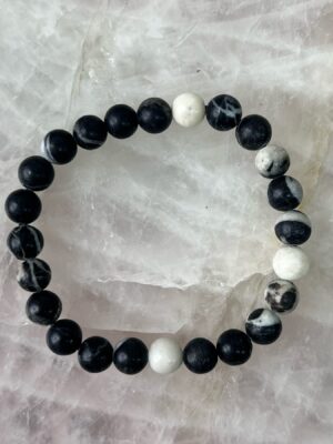 Zebra Jasper Crystal bracelet