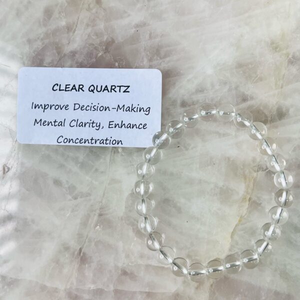 Clear Quartz Crystal bracelet
