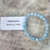 Aquamarine Crystal Bracelet - Image 2