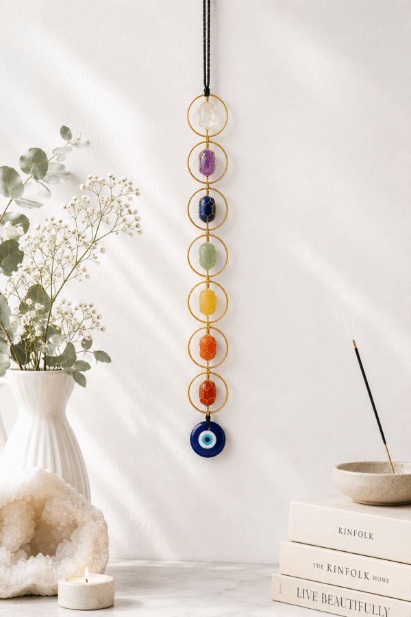 7 chakra wall hanging Seven Chakra Crystals