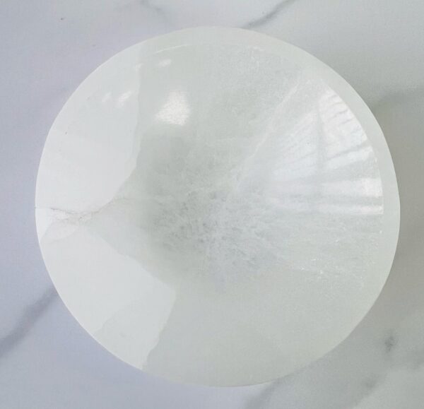 Selenite Cleansing Round Bowl 10 cm