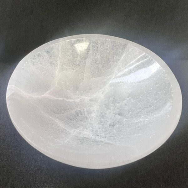 Selenite Cleansing Round Bowl 10 cm