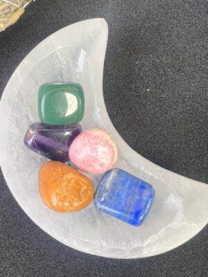 Selenite Cleansing Moon Bowl 10 cm