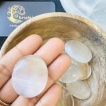 Selenite Worry Stone / Selenite Thumb Stone
