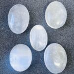 Selenite Worry Stone / Selenite Thumb Stone
