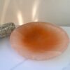 Large Orange Selenite Round Charging Bowl 15cm - Image 4