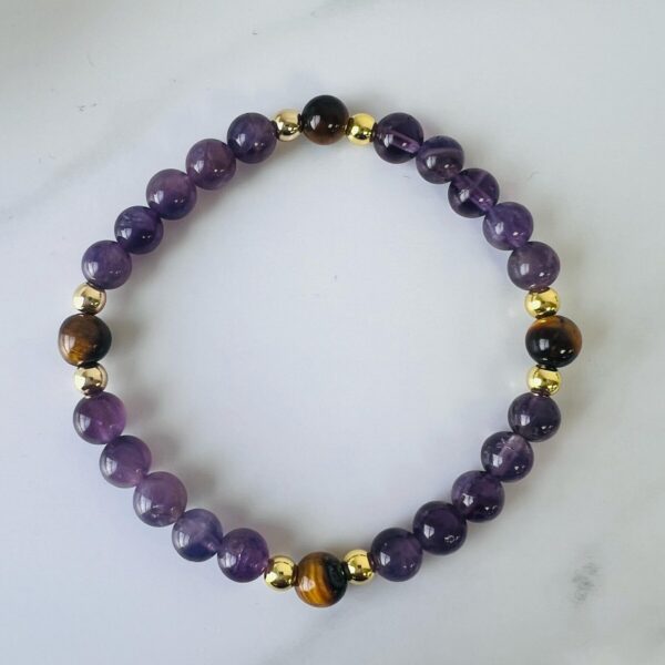 Amethyst & Tiger's eye Bracelet