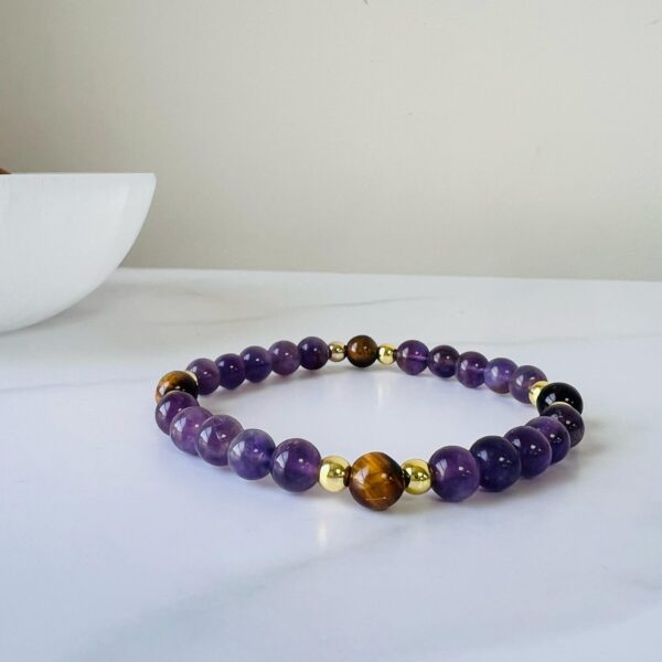 Amethyst & Tiger's eye Bracelet