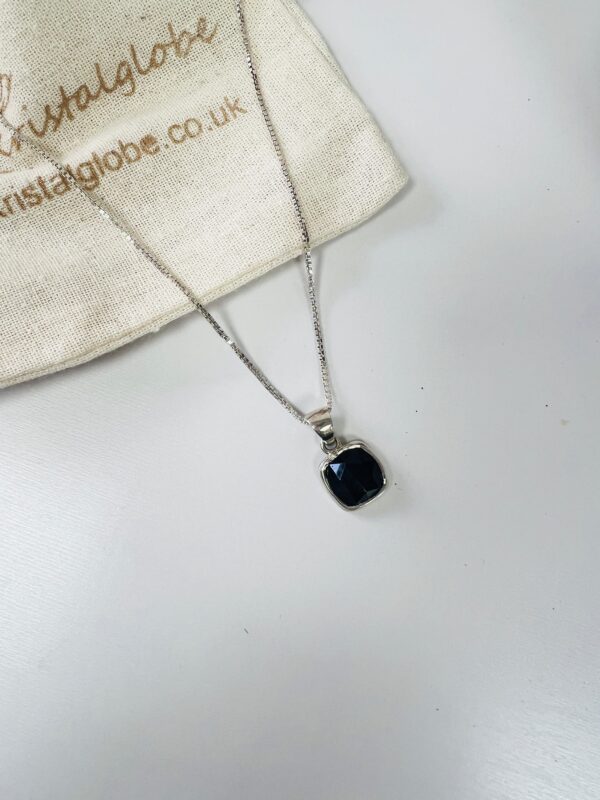 Black Onyx Sterling Silver Pendant Necklace
