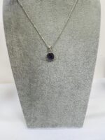 Amethyst Sterling Silver Pendant Necklace