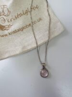 Rose Quartz Sterling Silver Pendant Necklace