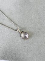 Rose Quartz Sterling Silver Pendant Necklace