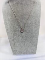 Rose Quartz Sterling Silver Pendant Necklace