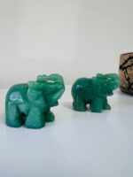 Green Aventurine Handcarved Elephant