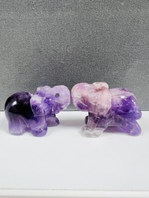 Amethyst Handcarved Elephant