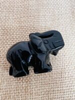 Tiger's Eye Handcarved Elephant