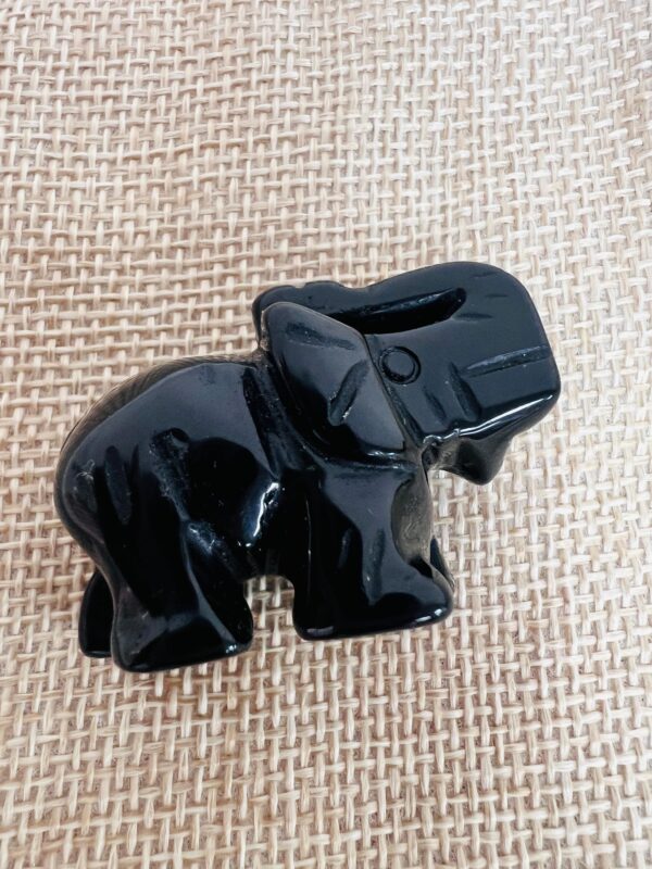Tiger's Eye Handcarved Elephant