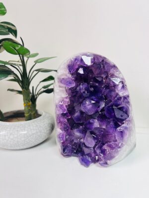 Brazilian Amethyst Geode – Natural Purple Quartz Crystal Cluster