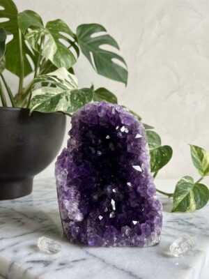 Brazilian Amethyst Geode – Natural Purple Quartz Crystal Cluster