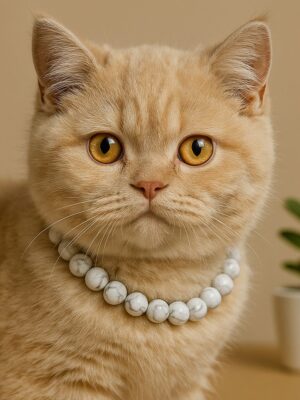 Howlite necklace for Relaxing and Releasing muscle tension