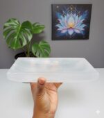 Large selenite rectangular tray 7.5''