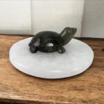 Labradorite Turtle Figurine – Hand-Carved Healing Crystal Stone for Protection, Energy, Luck & Home Decor (40 -50g, 5.5cm)