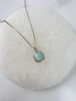 Amazonite Sterling Silver Pendant Necklace
