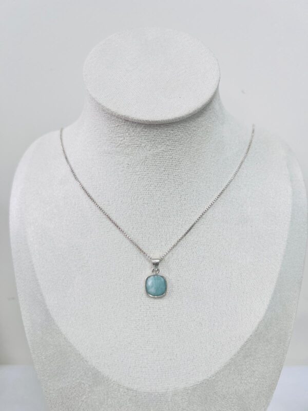 Amazonite Sterling Silver Pendant Necklace