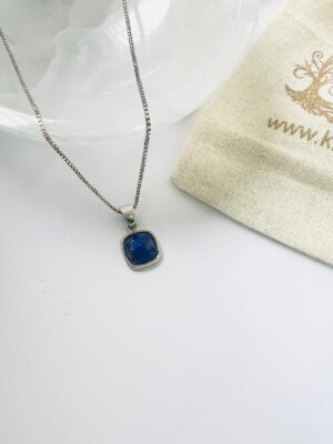 Lapis lazuli Sterling Silver Pendant Necklace