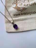 Amethyst Sterling Silver Pendant Necklace
