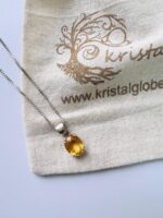 Citrine Sterling Silver Pendant Necklace