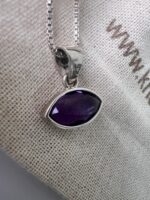 Amethyst Sterling Silver Pendant Necklace