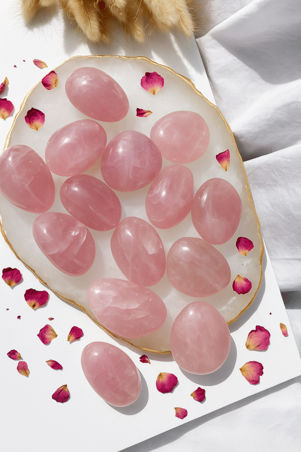 Rose Quartz Palm Stones