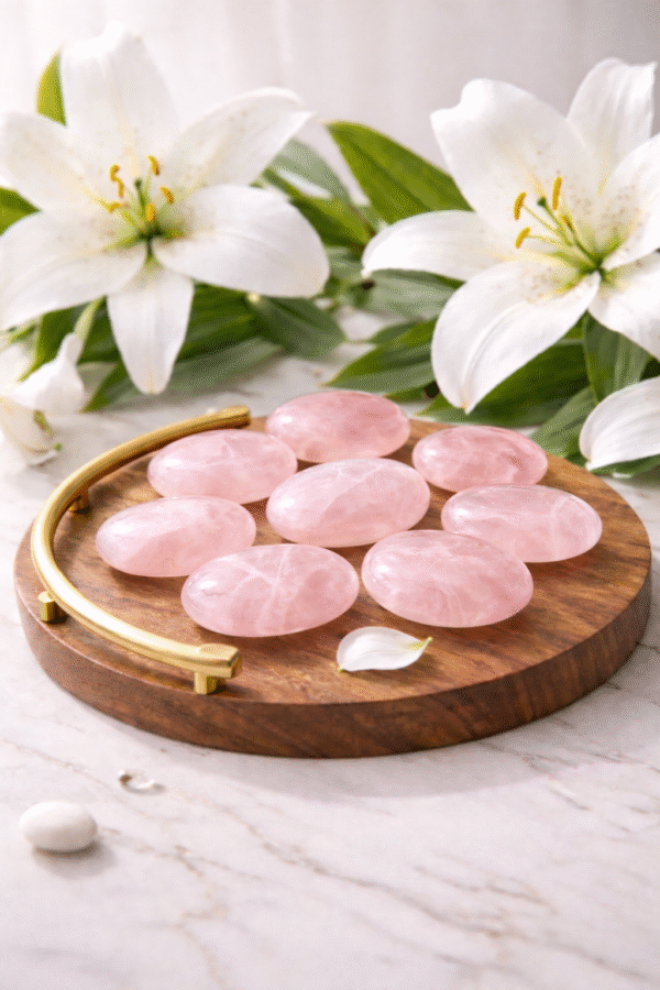Rose Quartz Palm Stones