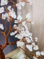 Rose quartz Copper Wire Crystal Tree 300 Crystals