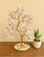 Rose quartz Copper Wire Crystal Tree 300 Crystals