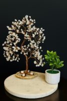 Rose quartz Copper Wire Crystal Tree 300 Crystals