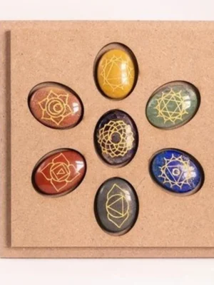 7 Chakra Crystals With Box