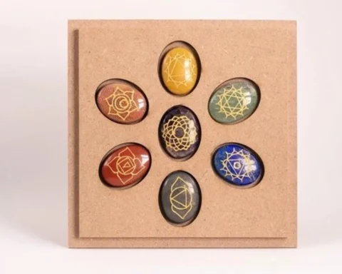 7 Chakra Crystals With Box