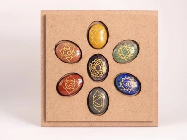 7 Chakra Crystals With Box