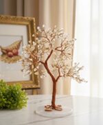 Citrine crystal tree copper wire