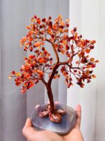Carnelian Copper Wire Crystal Tree